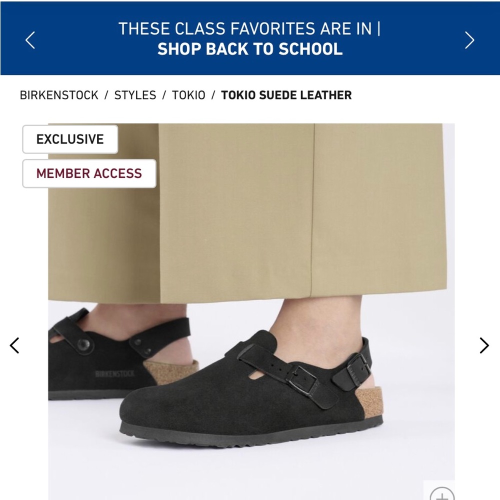 Birkenstock Tokio II Suede, Size 37, Narrow